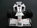 1:43 Minichamps Bar Honda 3 2001 White W/Black Stripes. Subida por indexqwest